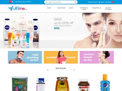 Fulfilme e-commerce healthcare products website, Dubai, UAE, www.fulfilme.com